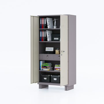 ALUXE-Double-Door-Almirah(with Drawer) । OAMED-001
