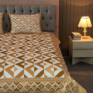 Pattern Play Printed Bed sheet – Brown Magic - 0062