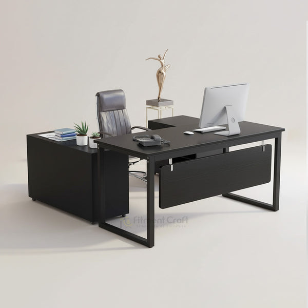 Regent - Executive Desk with File Cabinet | TV5-003