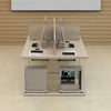 4 Seater Workstation ( L96 Inch) / With Board Partition
