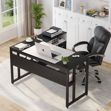 L Shaped Computer Desk,  Executive Office Desk with Storage | TV5-002