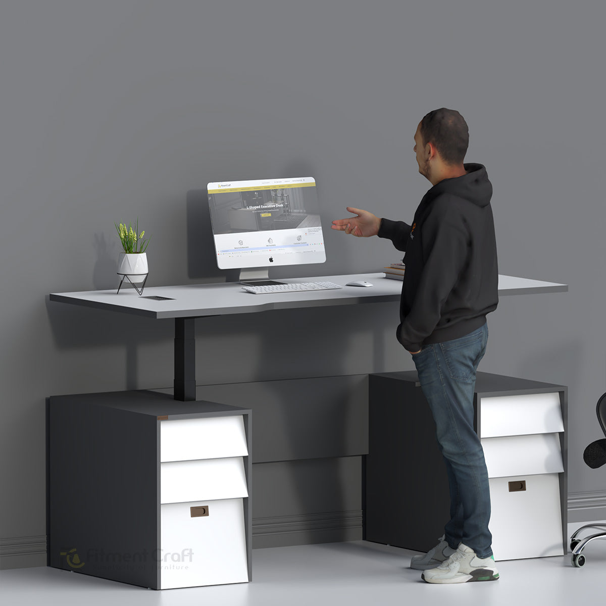 Height Adjustable Executive Desk