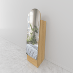 Space-saving white bedroom dresser with mirror and storage for modern homes