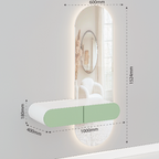 Kieru Dressing Table - Green dimensions diagram