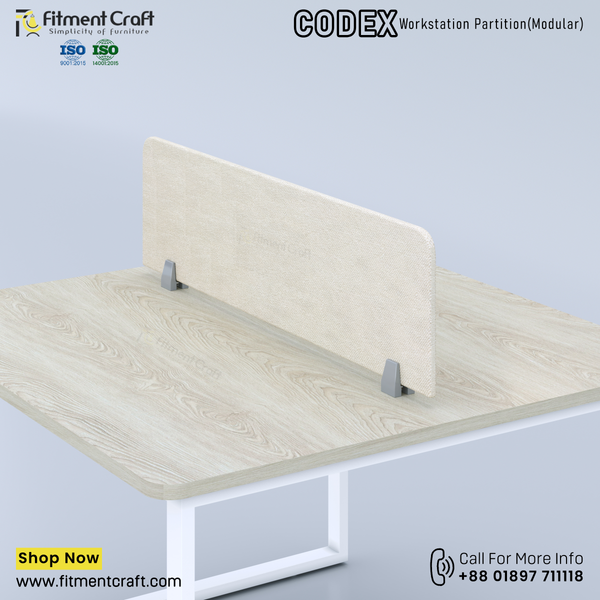 Codex-Workstation Modular Partition (1100X300X18mm) । WSMP-BRF-001