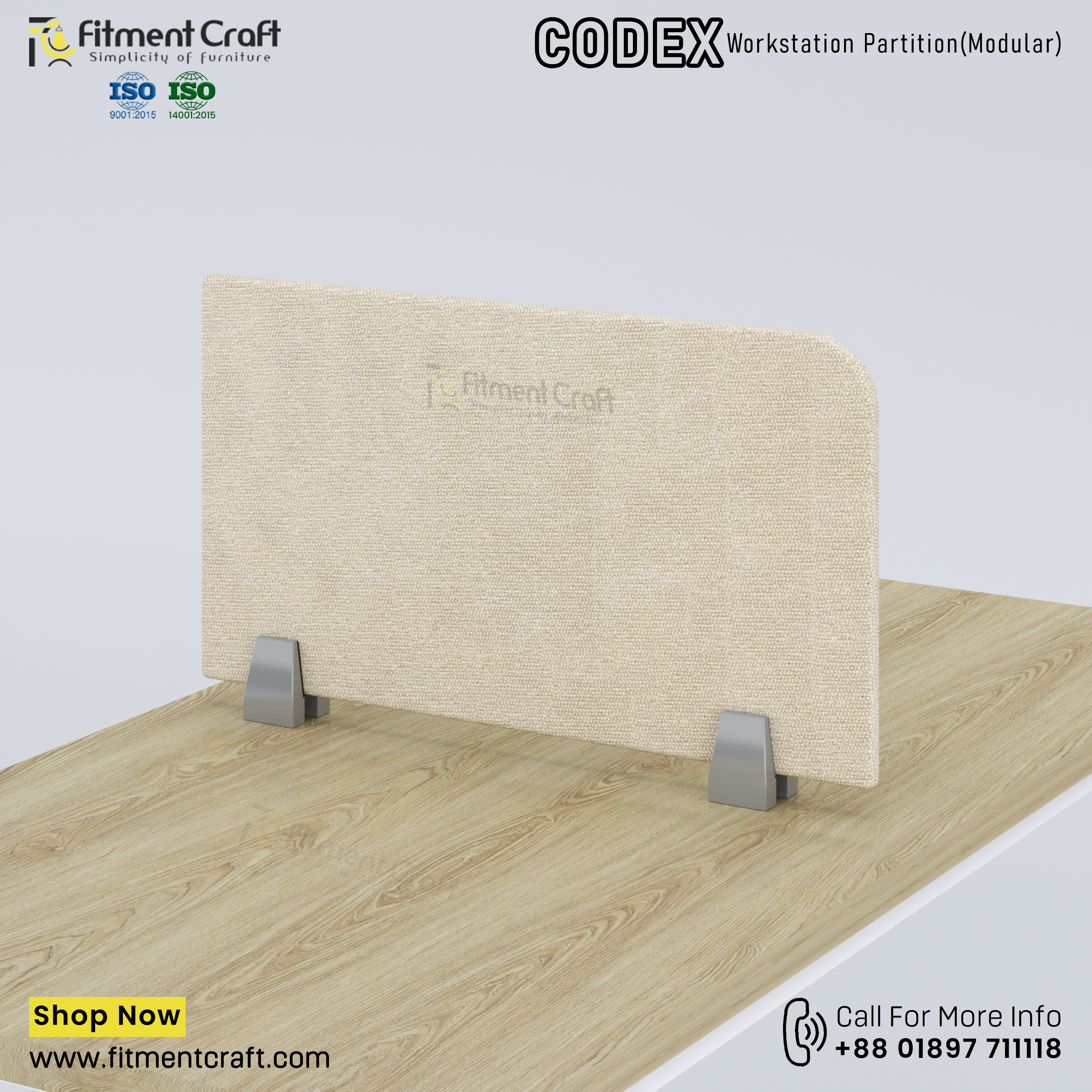 Codex-Workstation Modular Partition (550X300X18mm) । ORF-002
