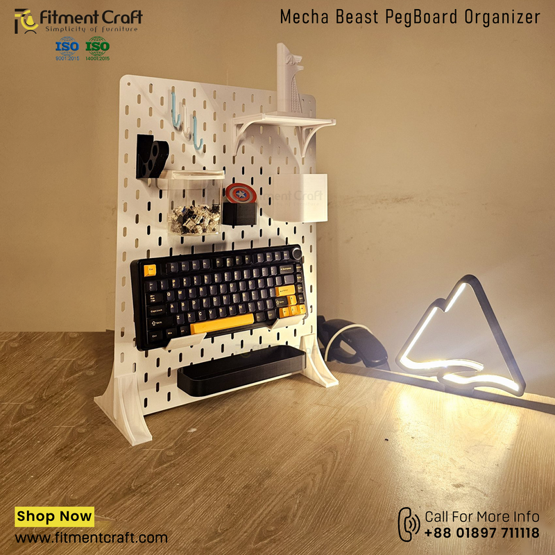 Mecha Beast Pegboard Organizer
