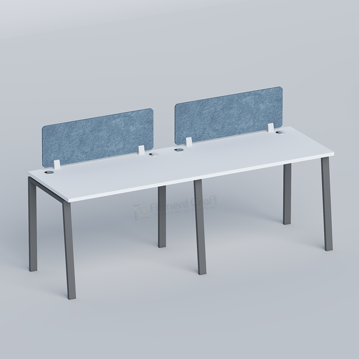 Tzri- side by side two seater workstation