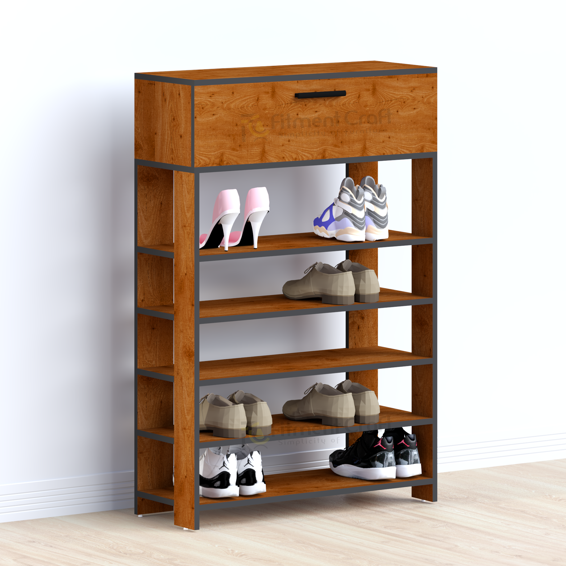 Footwear Fortress - Shoe Rack | SRV1-002 – Fitment Craft