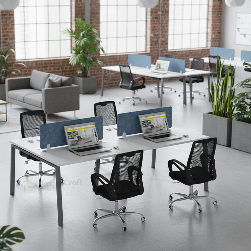 Tazri - face to face four seater workstation