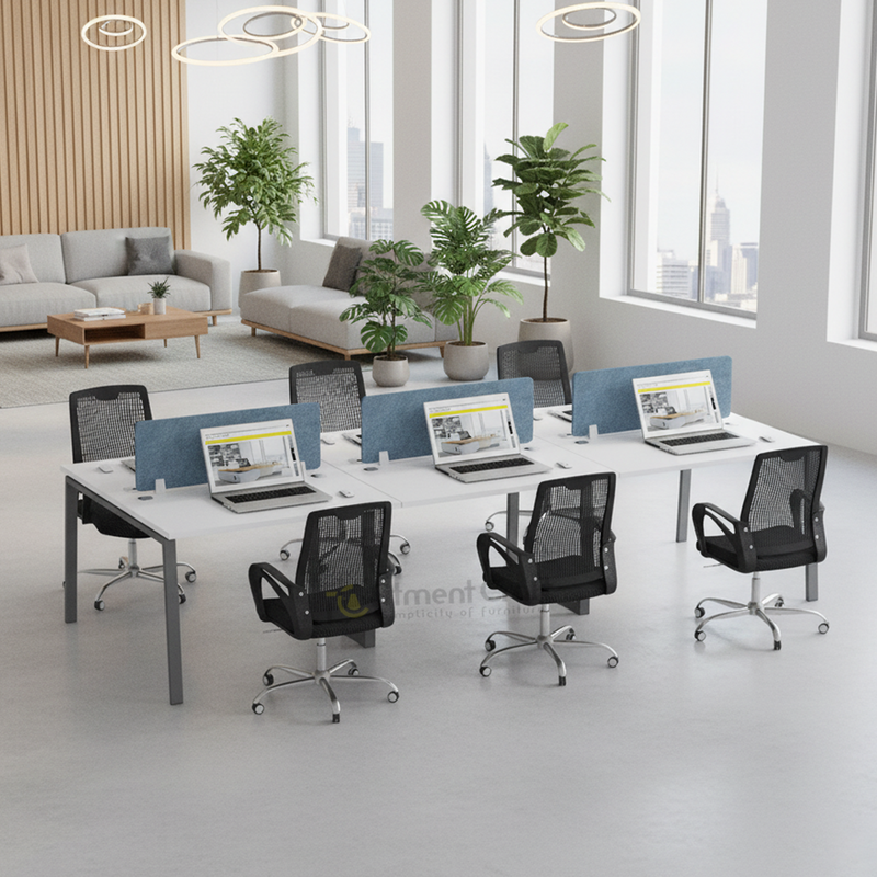 Tazri - face to face six seater workstation