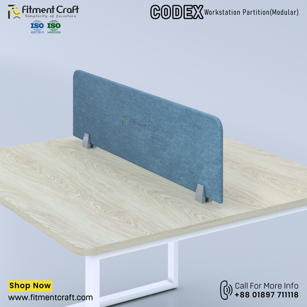 Codex-Workstation Modular Partition (1100X300X18mm) । WSMP-BRF-001
