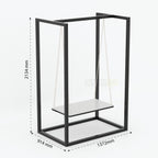 Luxury Indoor Swing Chair with Contemporary Metal Frame for Elegant Home Decoration and Comfortable Seating