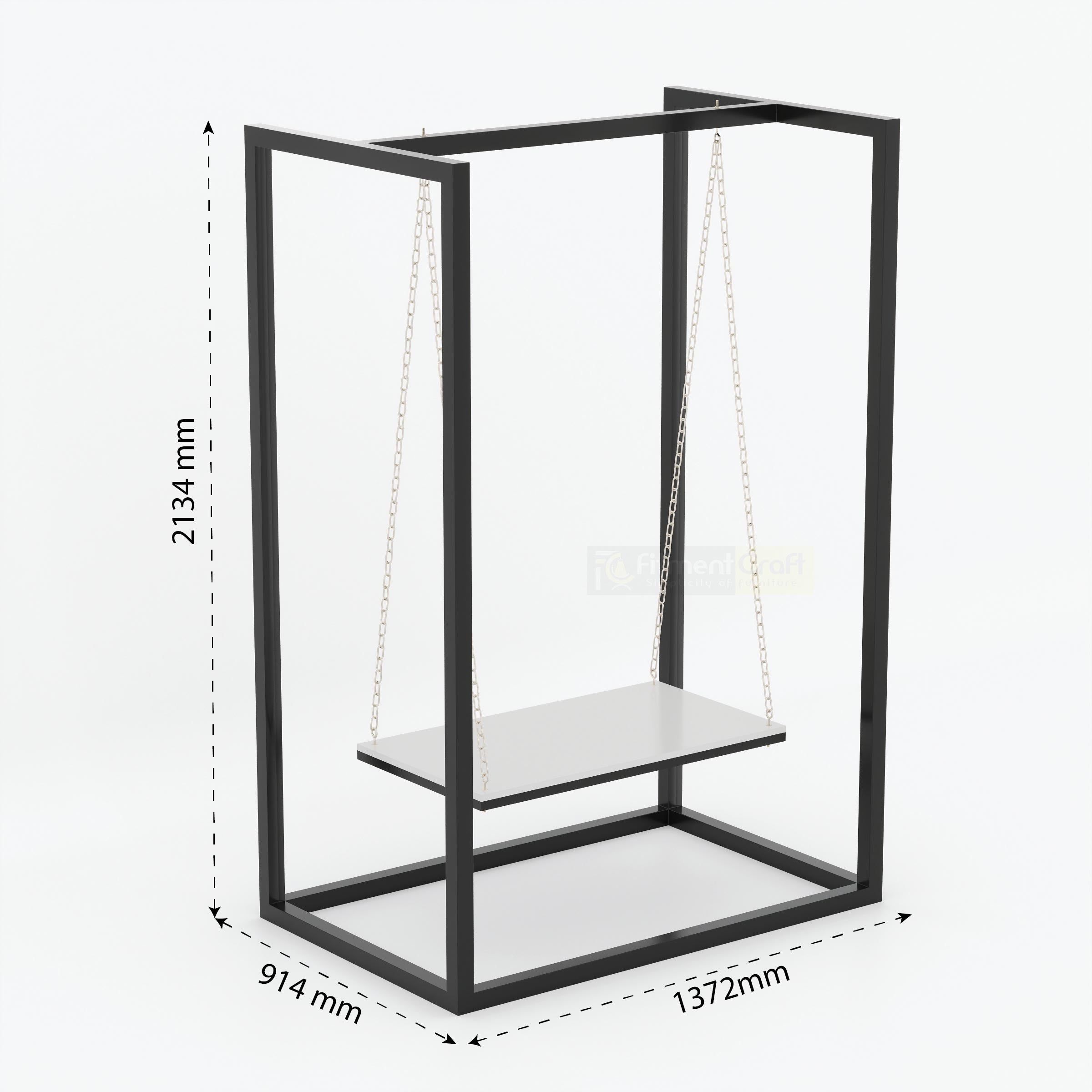 Luxury Indoor Swing Chair with Contemporary Metal Frame for Elegant Home Decoration and Comfortable Seating