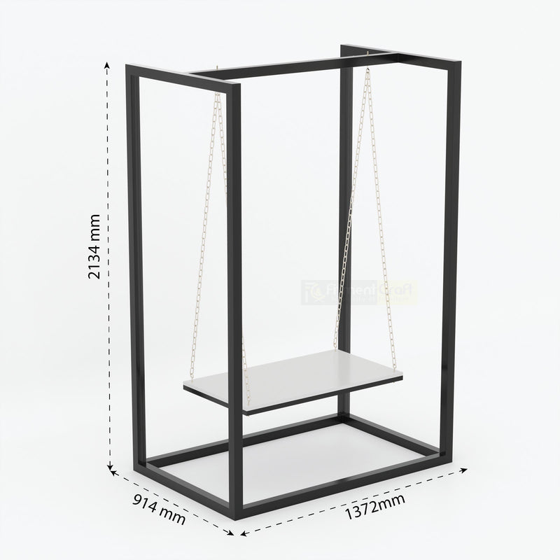 Luxury Indoor Swing Chair with Contemporary Metal Frame for Elegant Home Decoration and Comfortable Seating