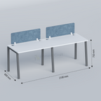 Tazri - side by side two seater workstation