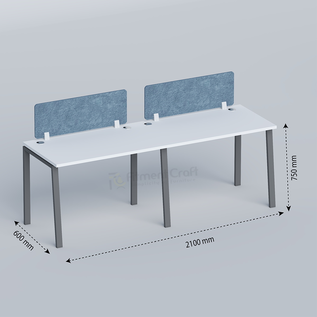 Tazri - side by side two seater workstation