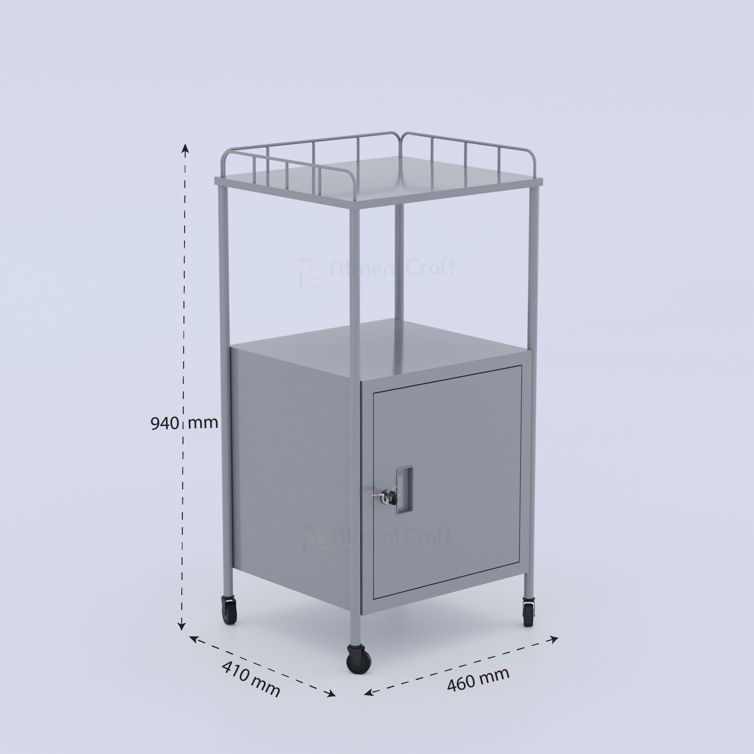 Trove-Hospital Bed Side Cabinet । HPBCMS-002