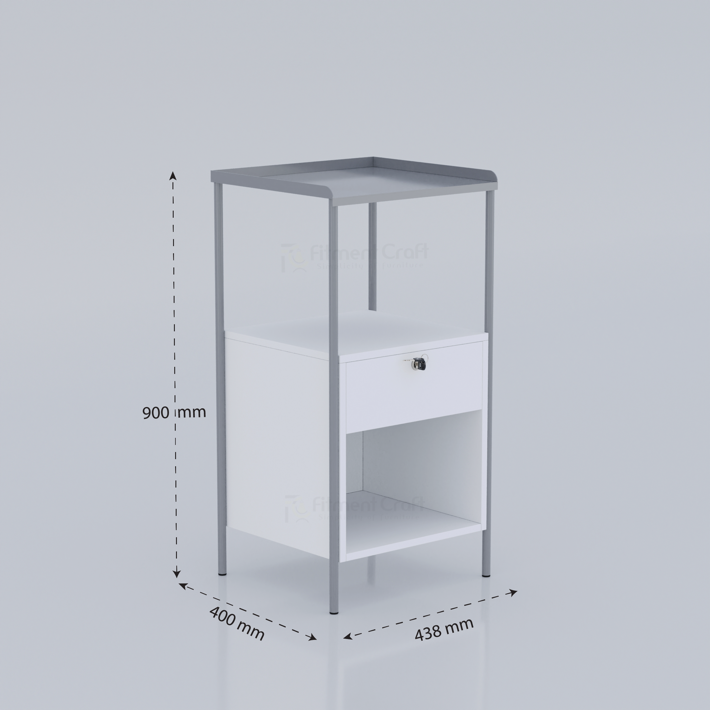 Verena-Hospital Bed Side Cabinet । HPBCMSB-001