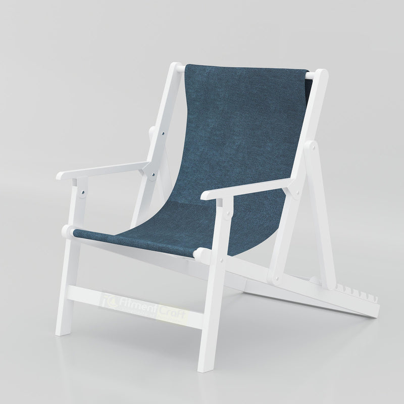 Stylish fabric accent chair for home office, living room, balcony, lounge, and reading corner