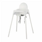 Antilop baby high chair with safety belt, white portable dining chair for toddlers in Bangladesh homes and restaurant BD
