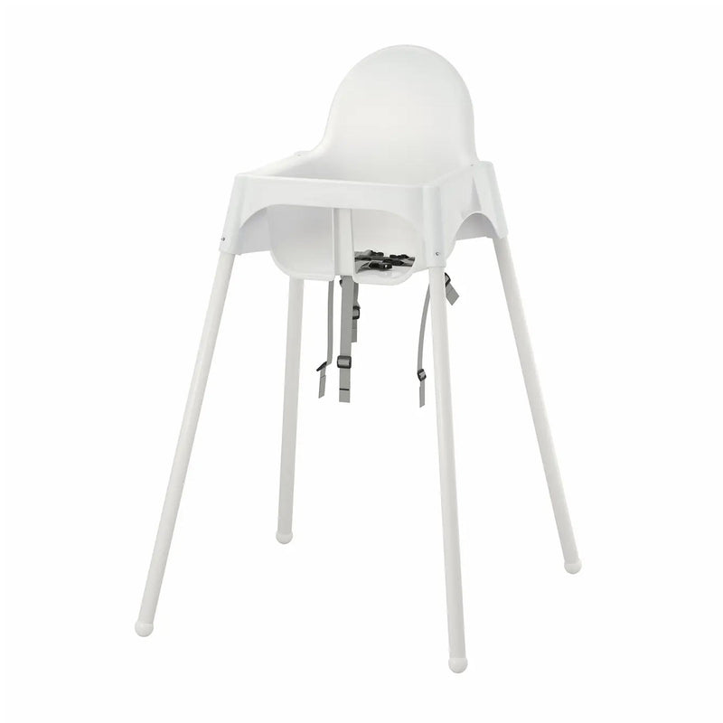 Antilop baby high chair with safety belt, white portable dining chair for toddlers in Bangladesh homes and restaurant BD