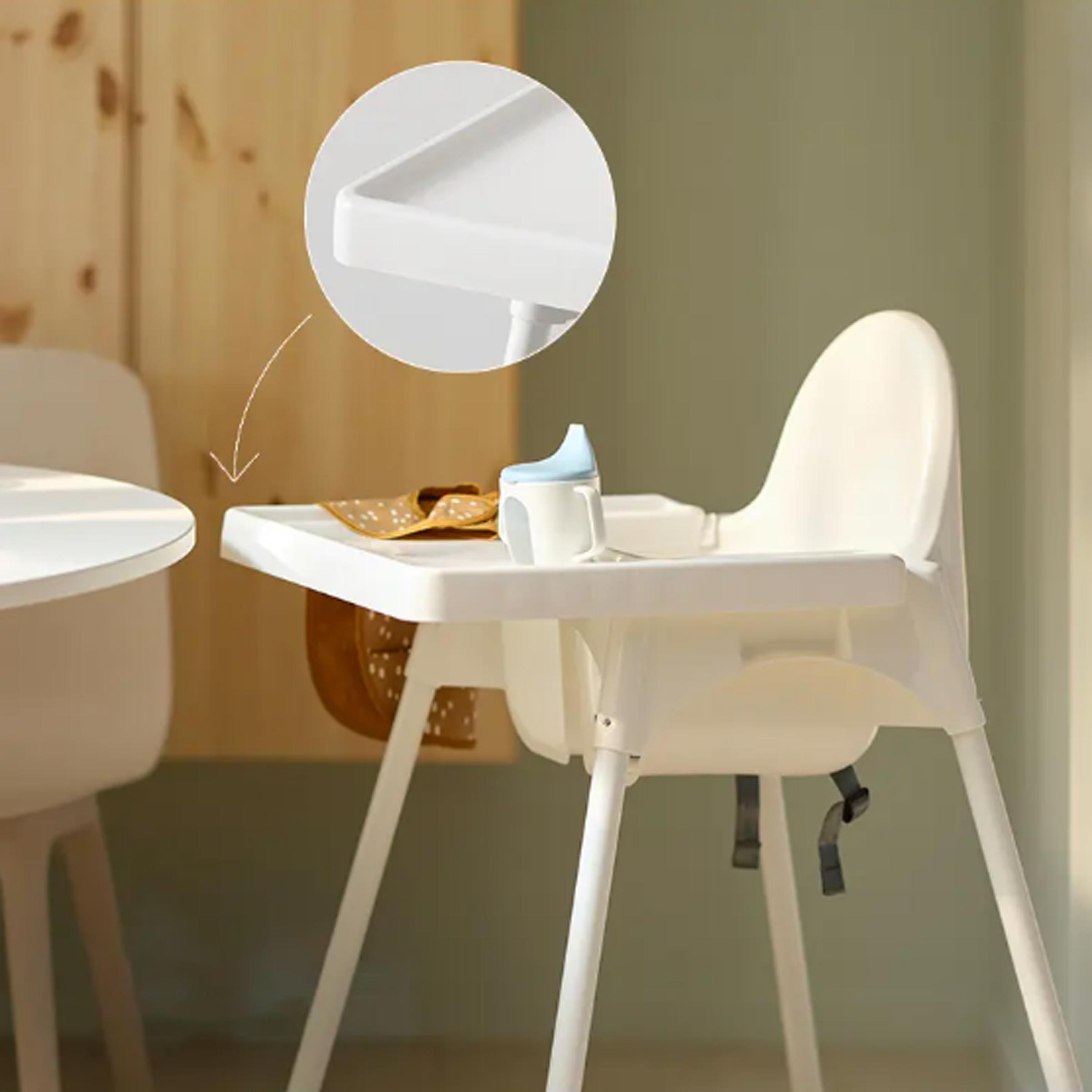 Baby dining high chair with safety belt, compact detachable feeding seat for modern Bangladesh homes and restaurants now