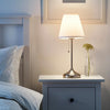 Nickel-Plated + White / With Bulb