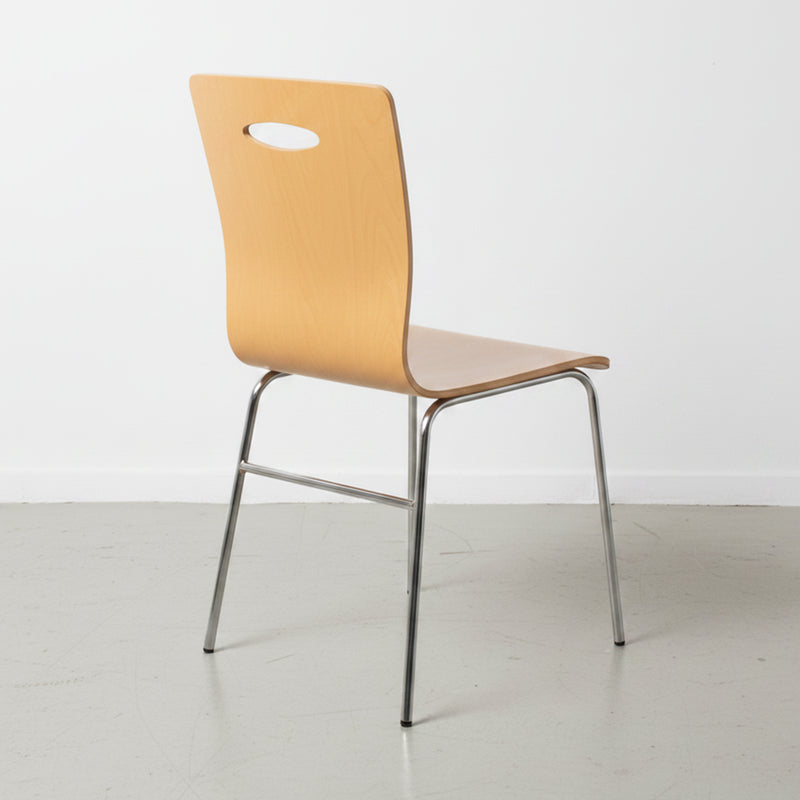 Atlas Pro Chair modern visitor chair for waiting room, hall room, and convention hall use with durable wooden shell and metal frame