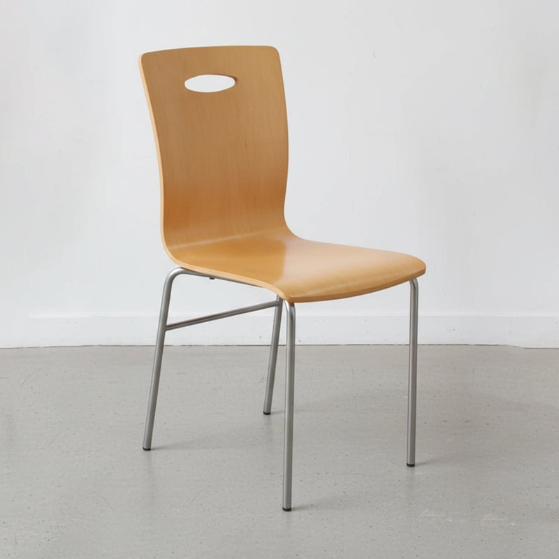 Atlas Pro Chair modern visitor chair for waiting room, hall room, and convention hall use with durable wooden shell and metal frame
