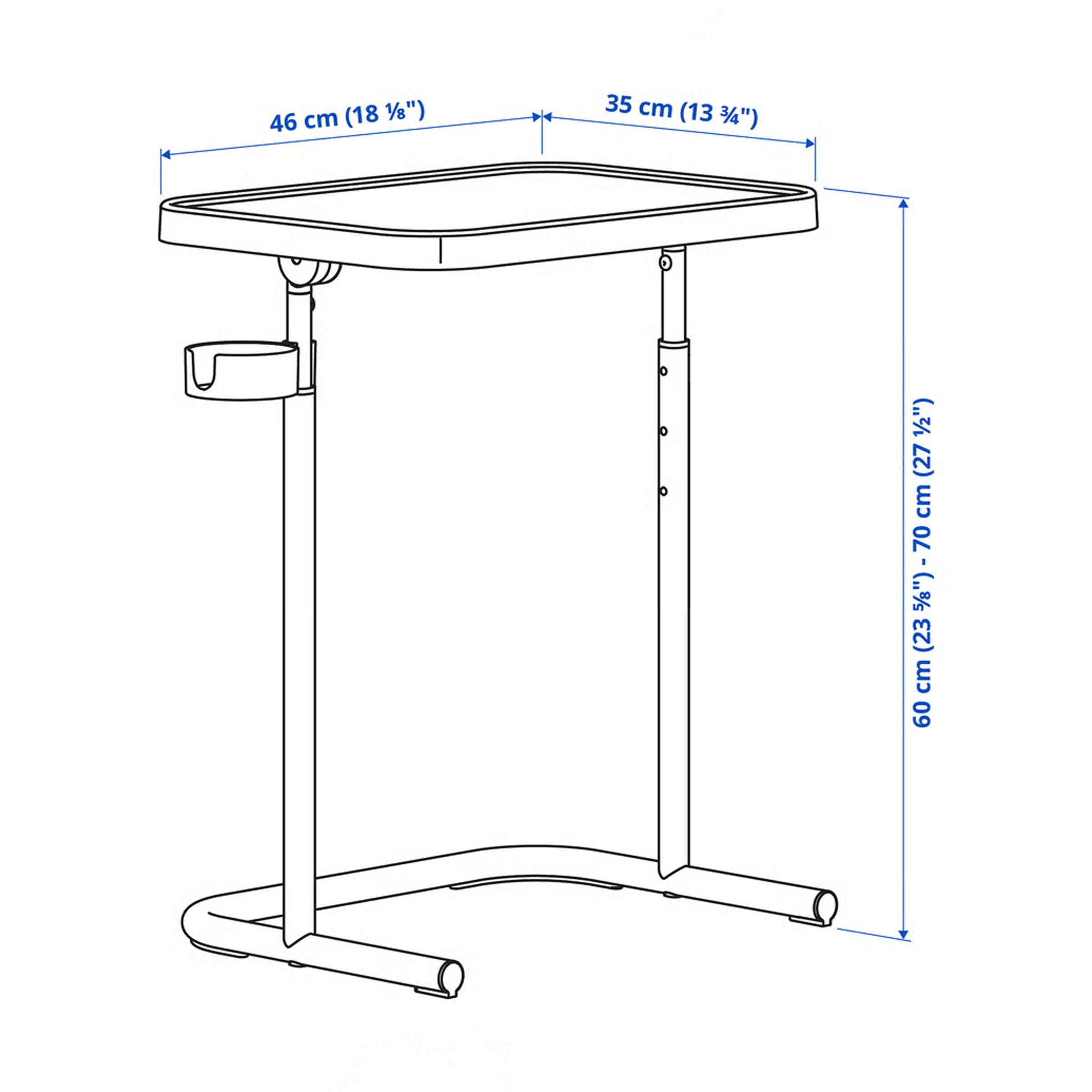 BJÖRKÅSEN Laptop Stand adjustable foldable table for bed sofa use in home office Bangladesh