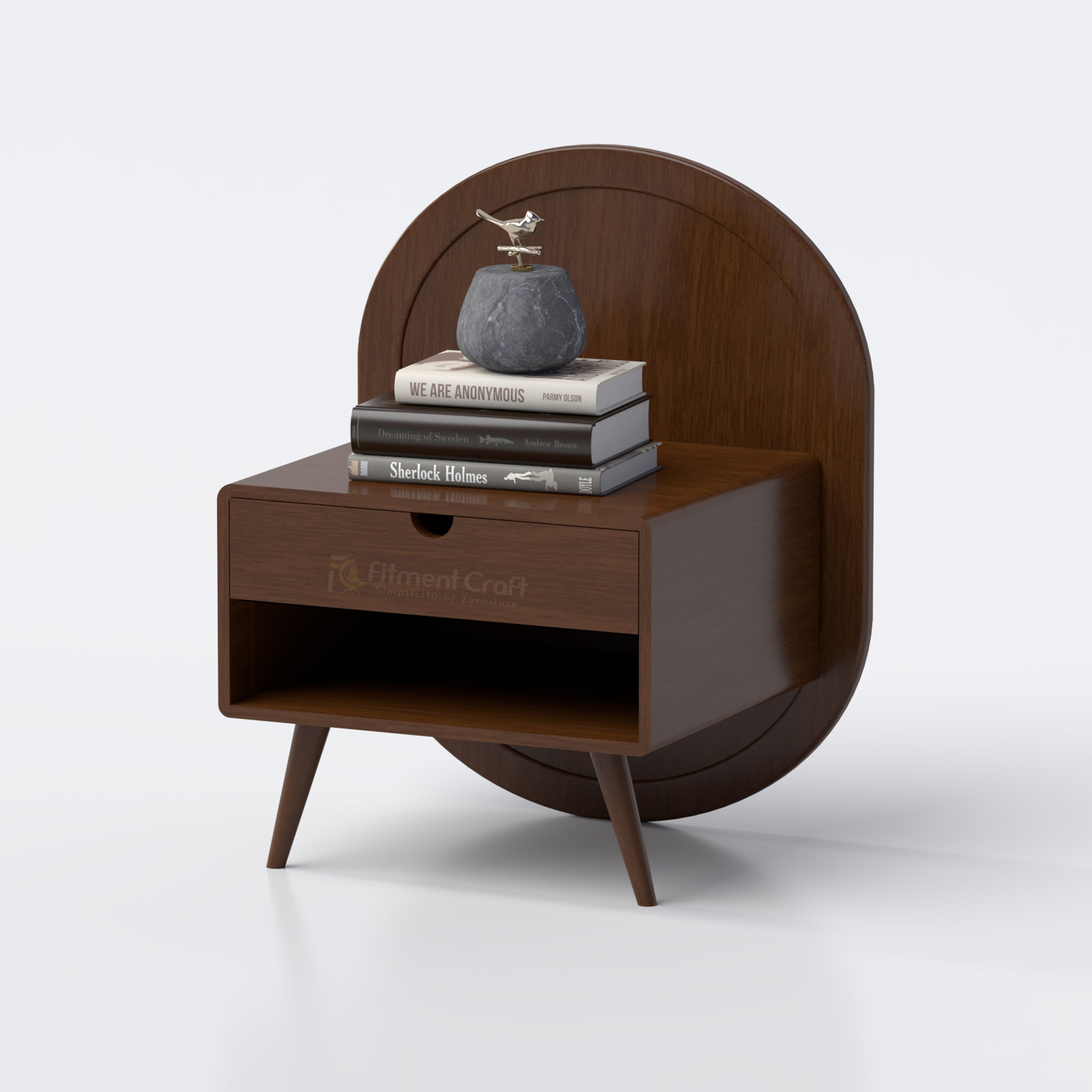 Elliptical Bedside Table