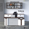 Extra Long Back Cabinet / Monument Oak - White
