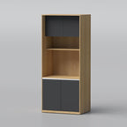 Bivon Dinner Wagon compact kitchen Dinner Wagon with shelves and cabinets for organized storage and appliance placement in small spaces