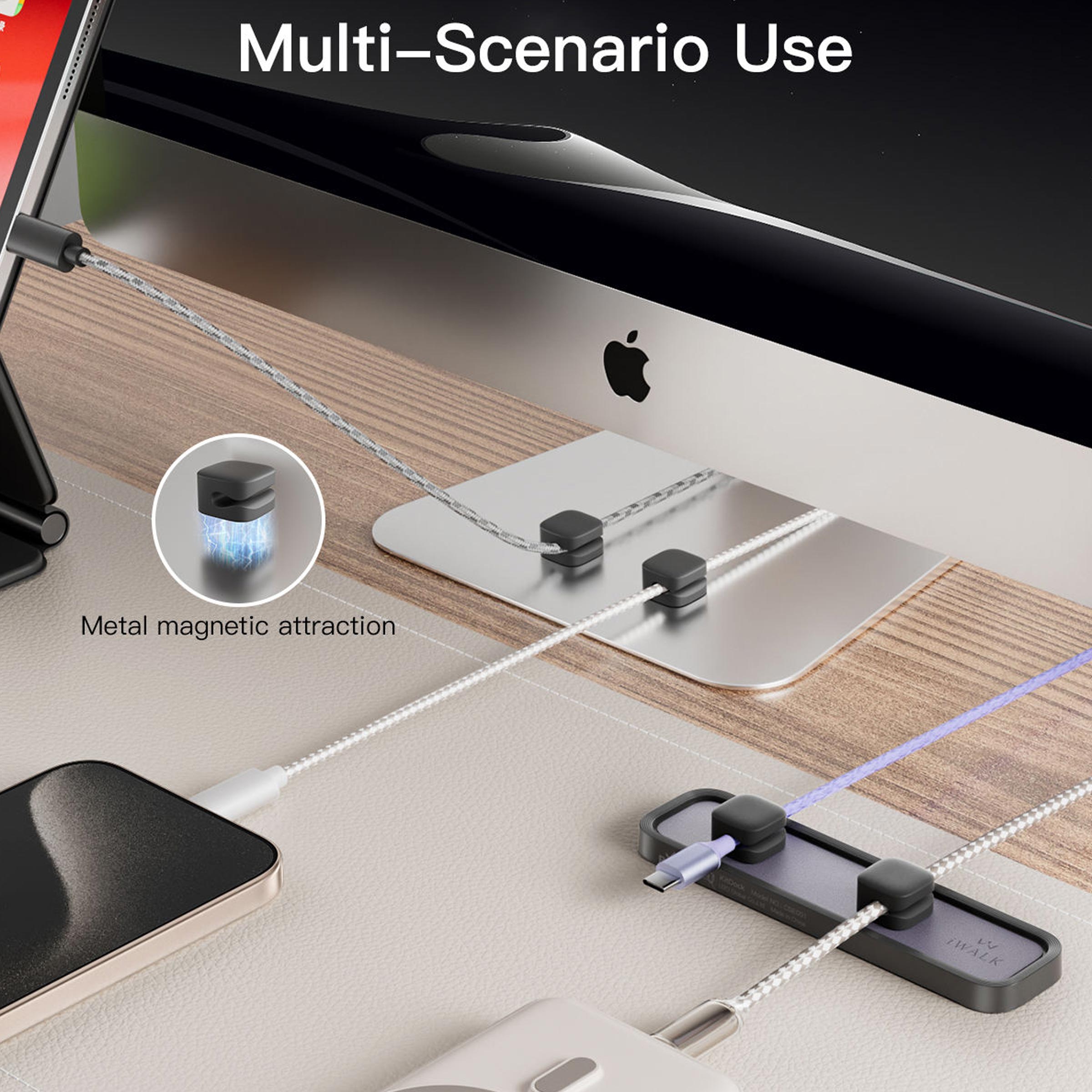 Magnetic Cable Clip Organizer for durable cable holder, waterproof wire management and neat desk setup Bangladesh users.