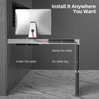 PVC Cable Trunking Organizer with open top design, strong adhesive backing, ideal for office desk cable support BD setup