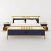 Deep Blue / Bed + 2 Side Table