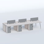 Cluster-Face to face Six seater workstation