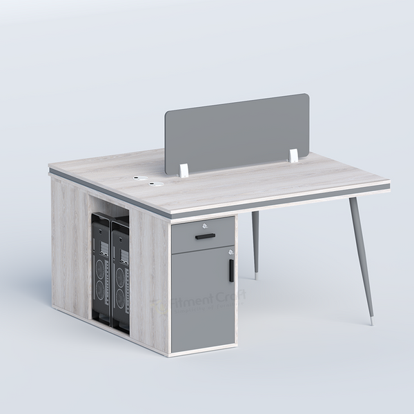 Cluster-Face to face two seater workstation