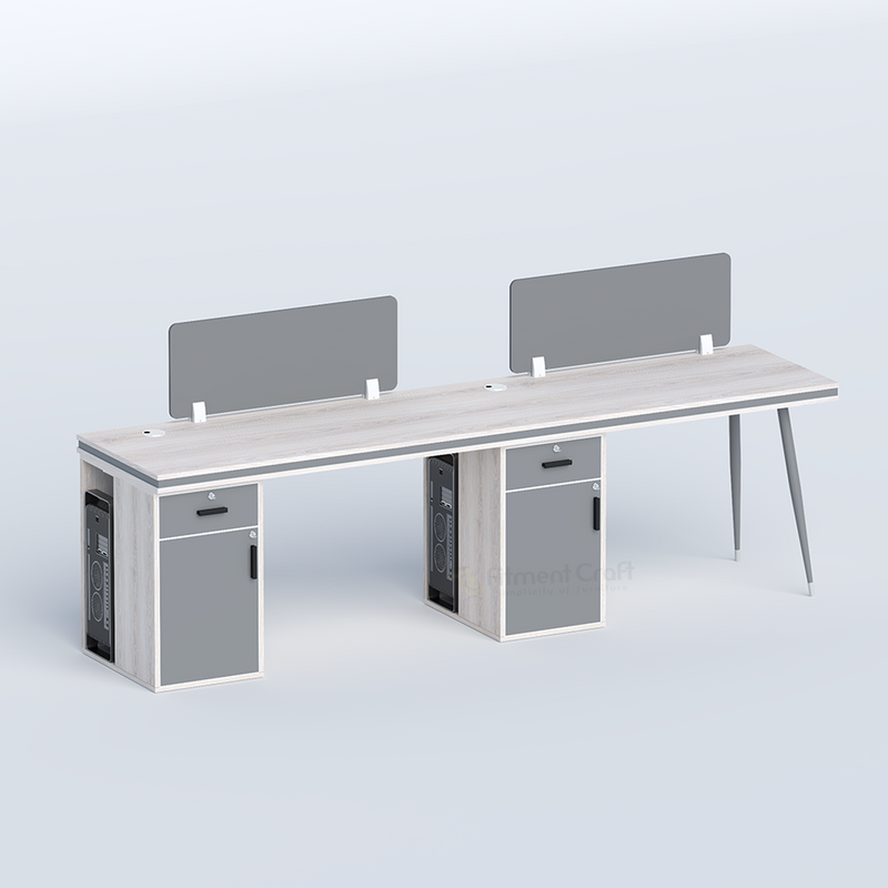Cluster-Side by side two seater workstation
