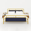Bed + 2 Side Table / Deep Blue