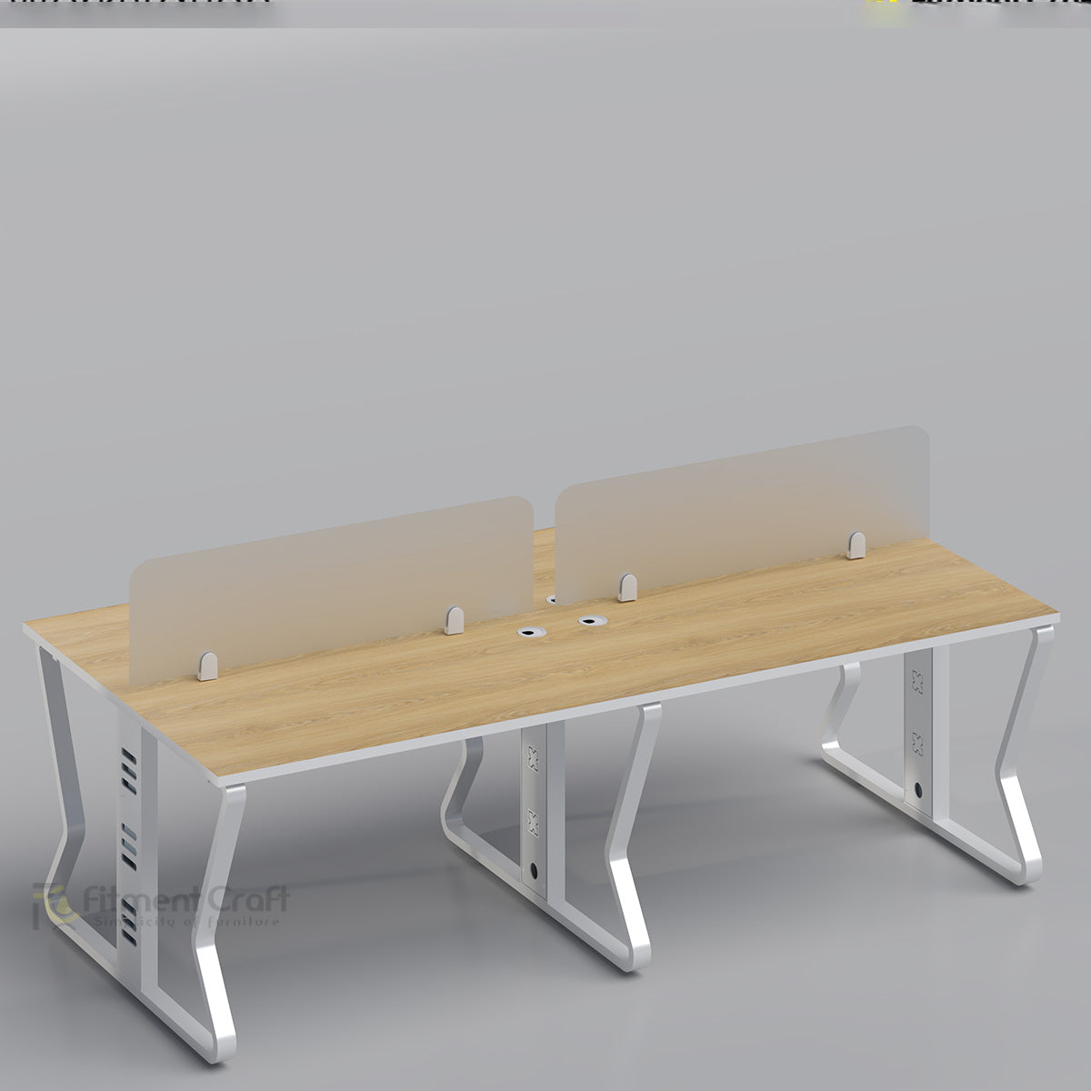 CollabCraft Workstation: Modern, durable office workstation ideal for tech startups, co-working spaces, and professional offices in Bangladesh.