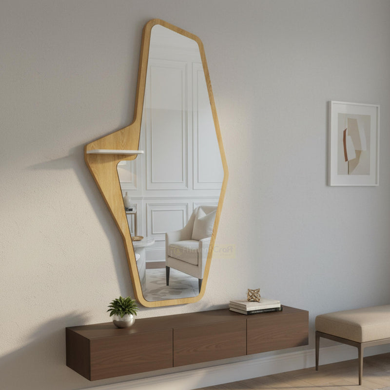 Modern Corin Wall Hanging Mirror for bedroom, entryway, hallway, and dressing space in Bangladesh homes today online now