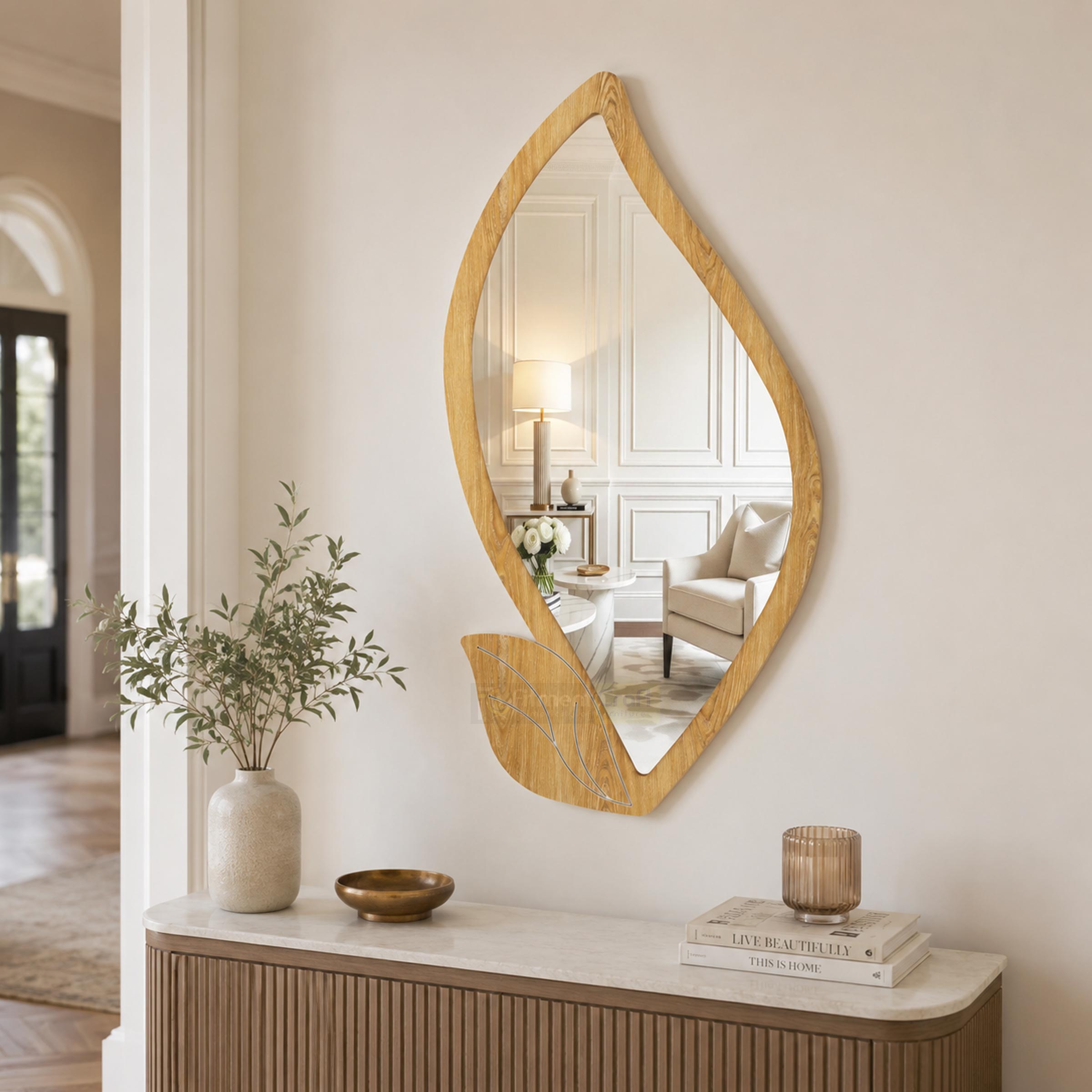 Modern Corsy Wall Hanging Mirror for bedroom dressing area, living room wall, and home interior decor in BD now today BD