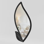 Corsy Wall Hanging Mirror with leaf design for living room, bedroom, hallway, and stylish apartment decor in BD now home