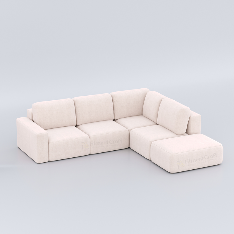Cozino L-Shaped Velvet Sofa | CSF-001