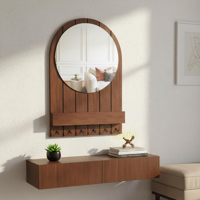 Premium Creso Wall Hanging Mirror for hallway, bedroom, and entryway storage in modern Bangladesh homes today online now