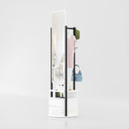 Dario Rotatable Mirror with drawers, shelves, and hanging rack for bedroom dressing space in Bangladesh homes today now!