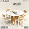 Table and 4 Chairs / White-Red Oak
