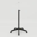 Modern IV stand for hospital beds with stainless steel adjustable pole and stable base